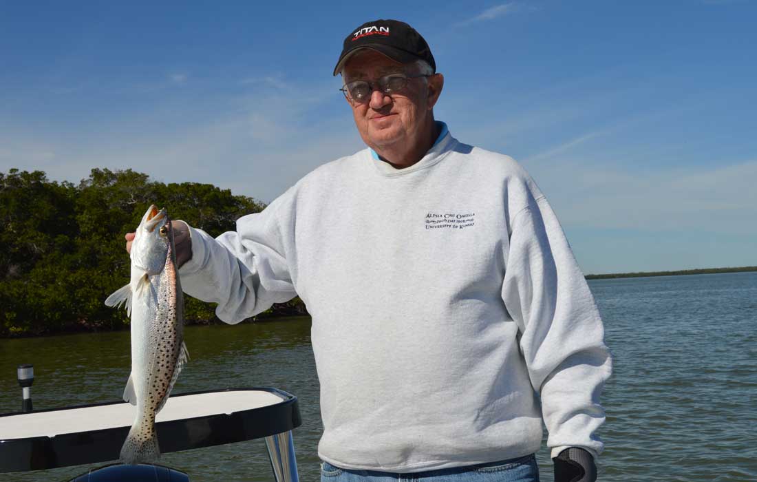 Spec Trout Caught Fly Fishing In Fort Myers